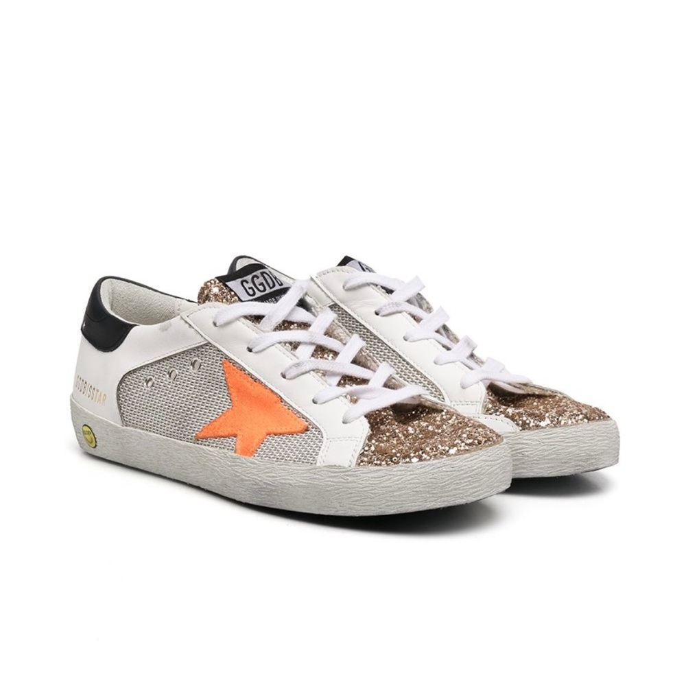 **ISO** Golden Goose Teen Superstar (Orange and Black) Size 34 or 35